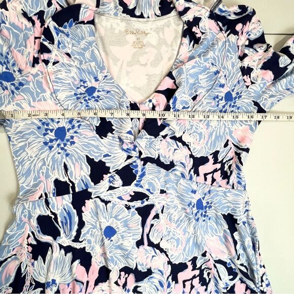 Lilly Pulitzer Stirling Amore Please Floral Ruffles Dress 001144 Medium - Picture 7 of 11